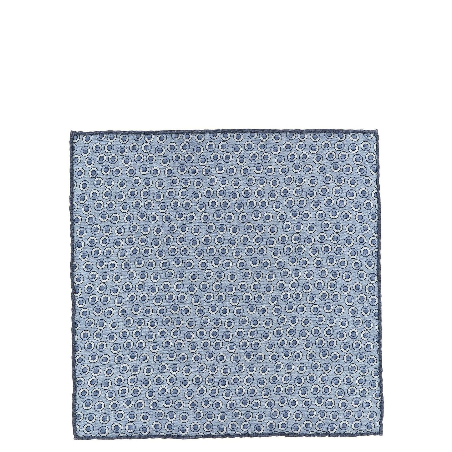 Brunello Cucinelli Blue Silk Pocket Square