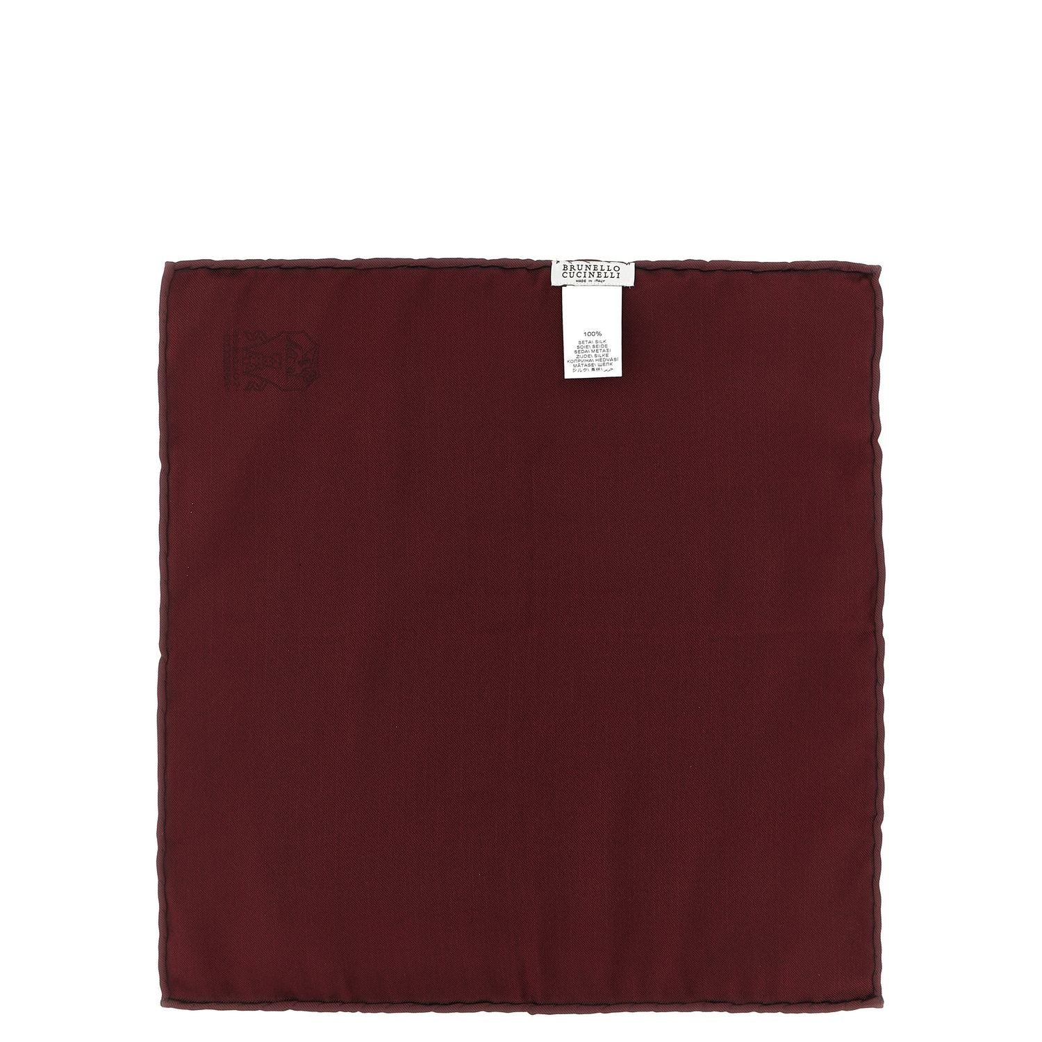 Brunello Cucinelli Bordeaux Silk Other Accessories
