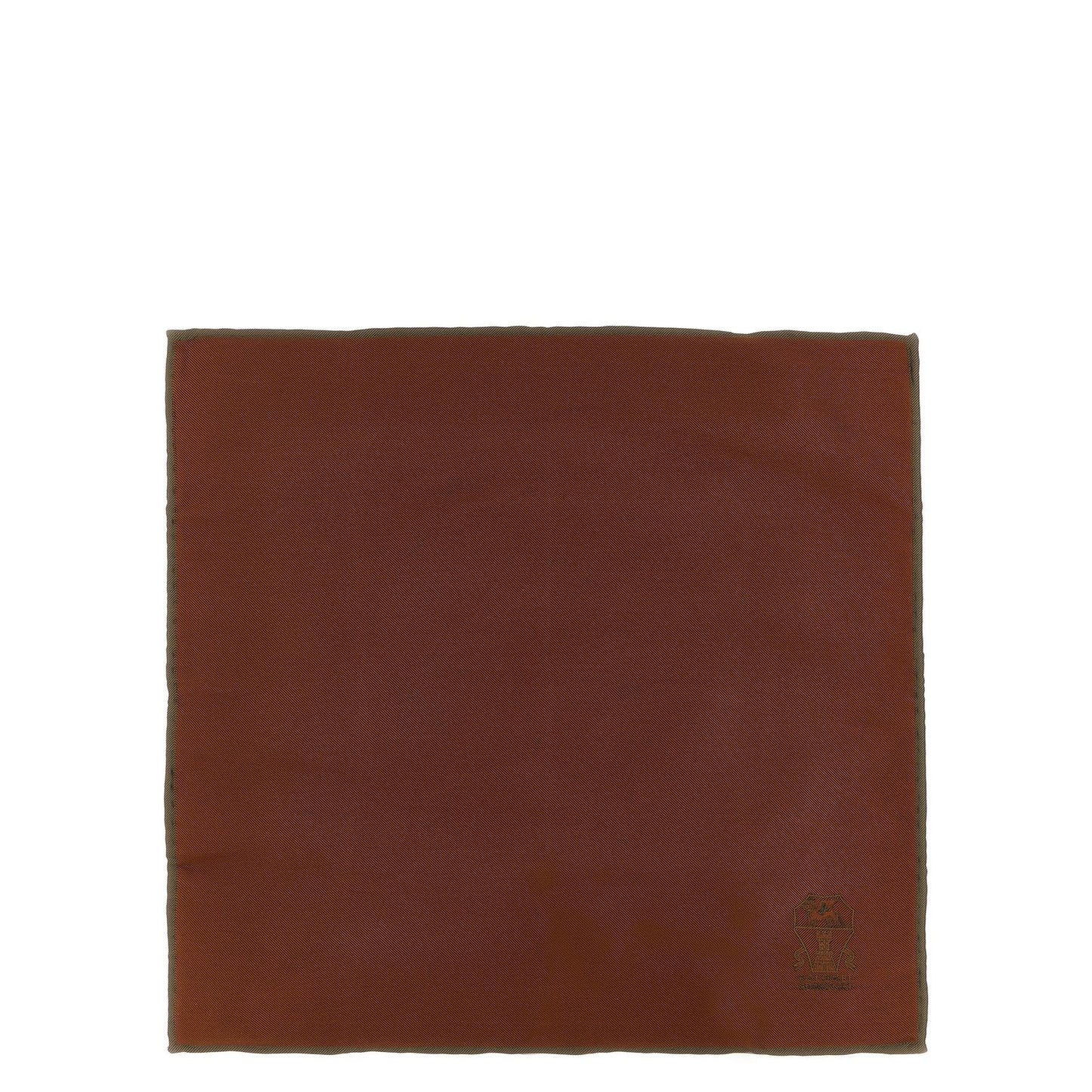 Brunello Cucinelli Brown Silk Scarf