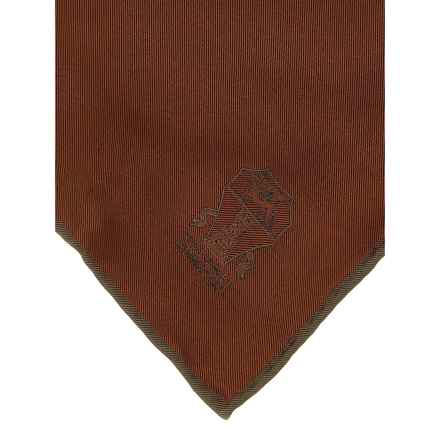 Brunello Cucinelli Brown Silk Scarf