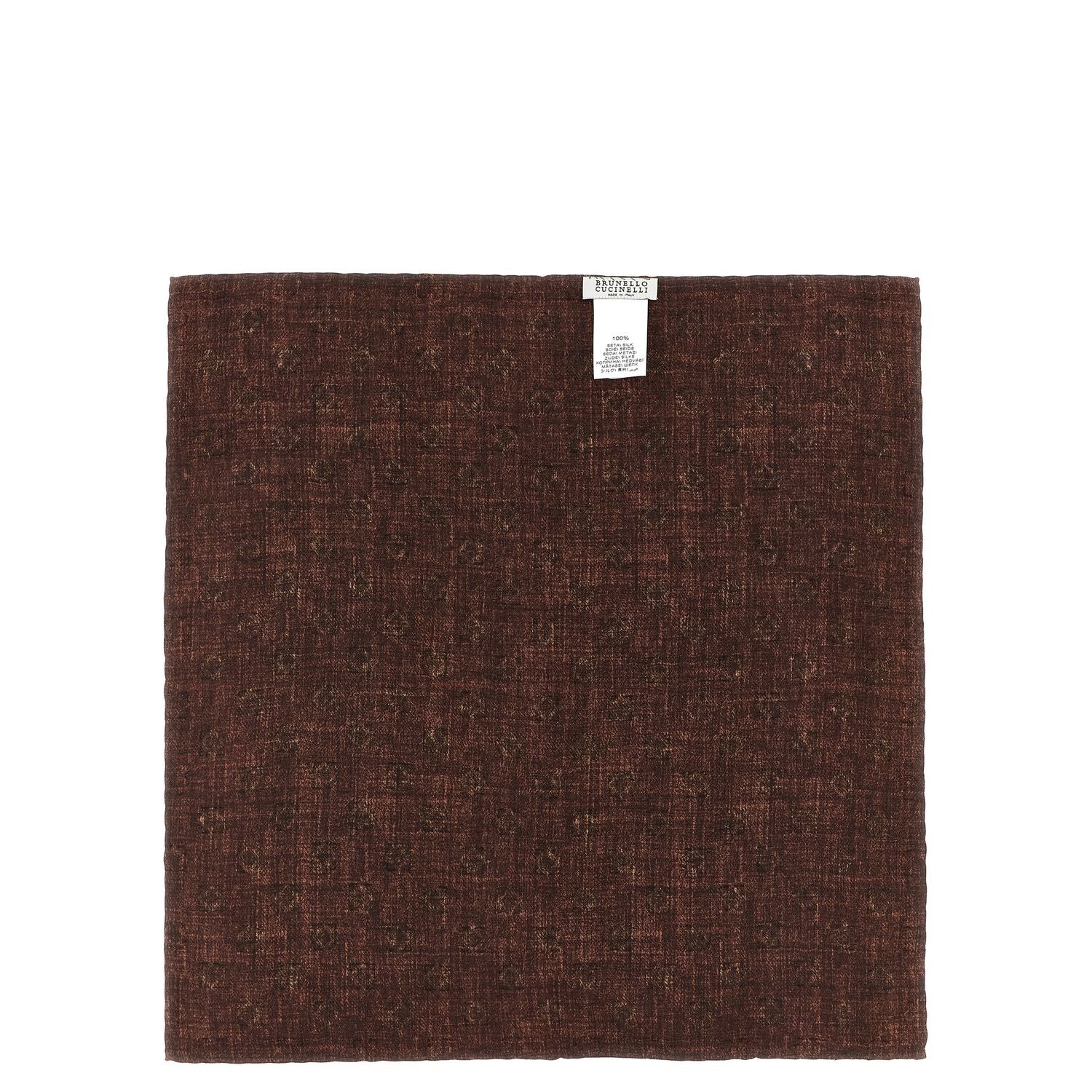 Brunello Cucinelli Multicolor Silk Pocket Square