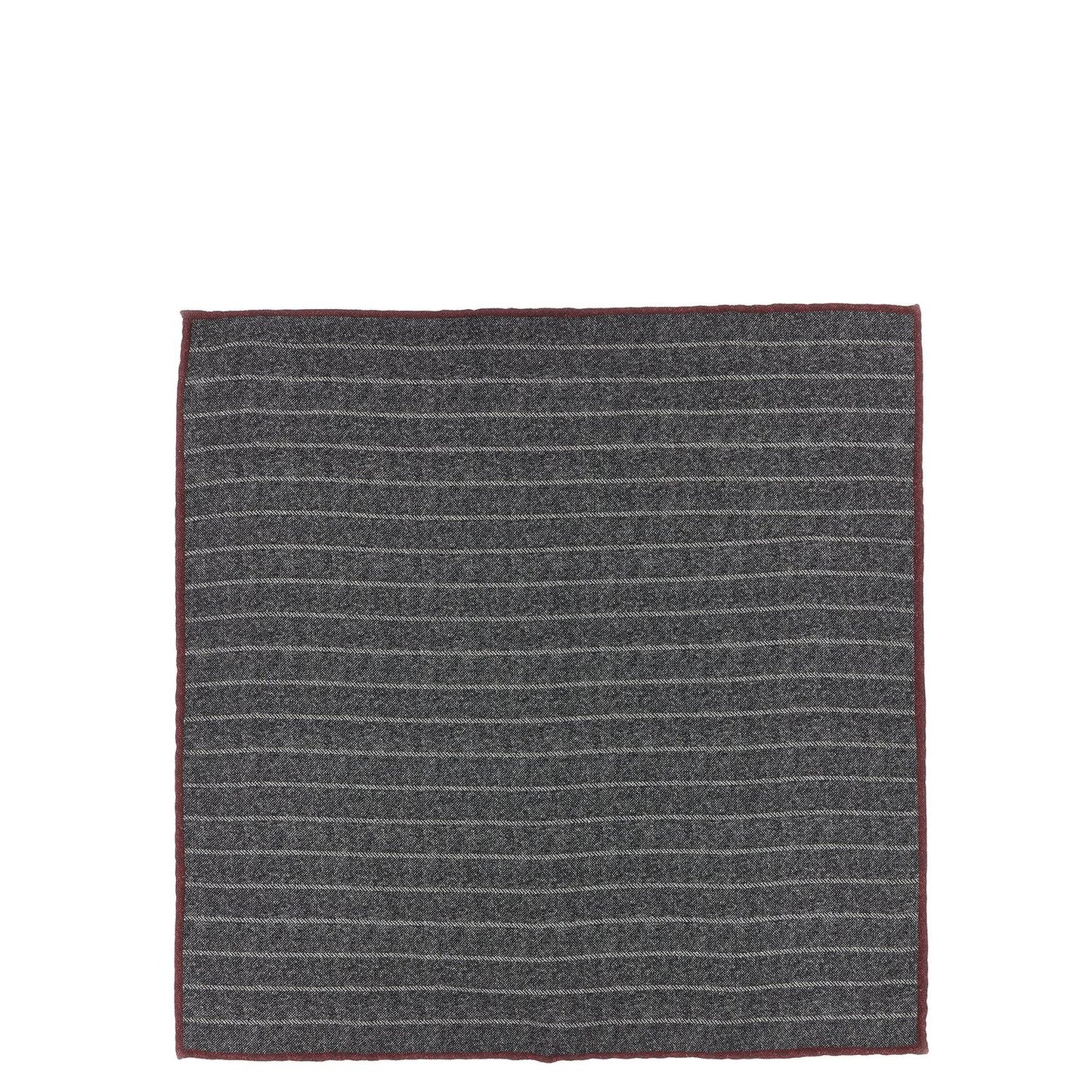 Brunello Cucinelli Gray Silk Pocket Square