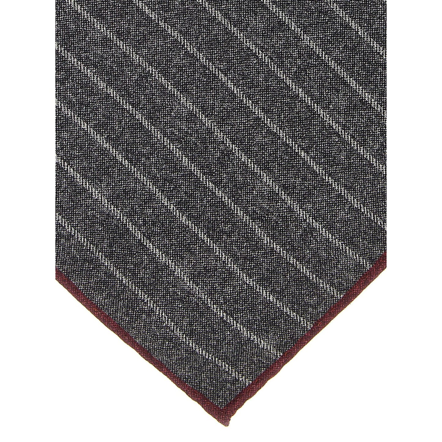 Brunello Cucinelli Gray Silk Pocket Square