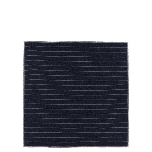 Brunello Cucinelli Blue Silk Pocket Square