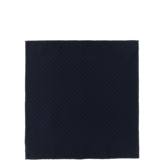 Brunello Cucinelli Blue Silk Pocket Square