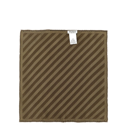 Brunello Cucinelli Brown Silk Foulard