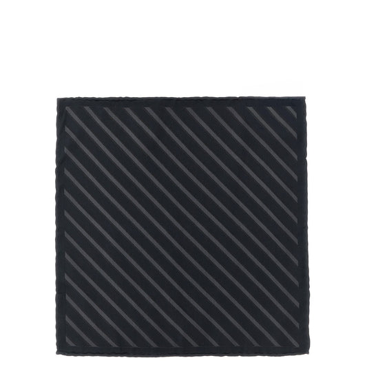 Brunello Cucinelli Gray Silk Pocket Square