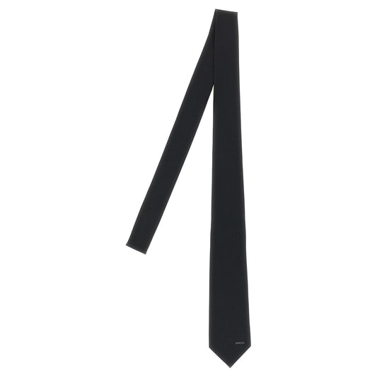Gucci Black Silk Tie