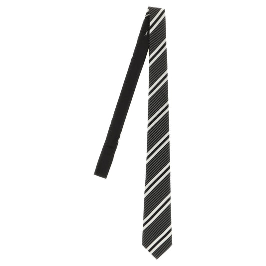 Saint Laurent Bicolor Silk Tie