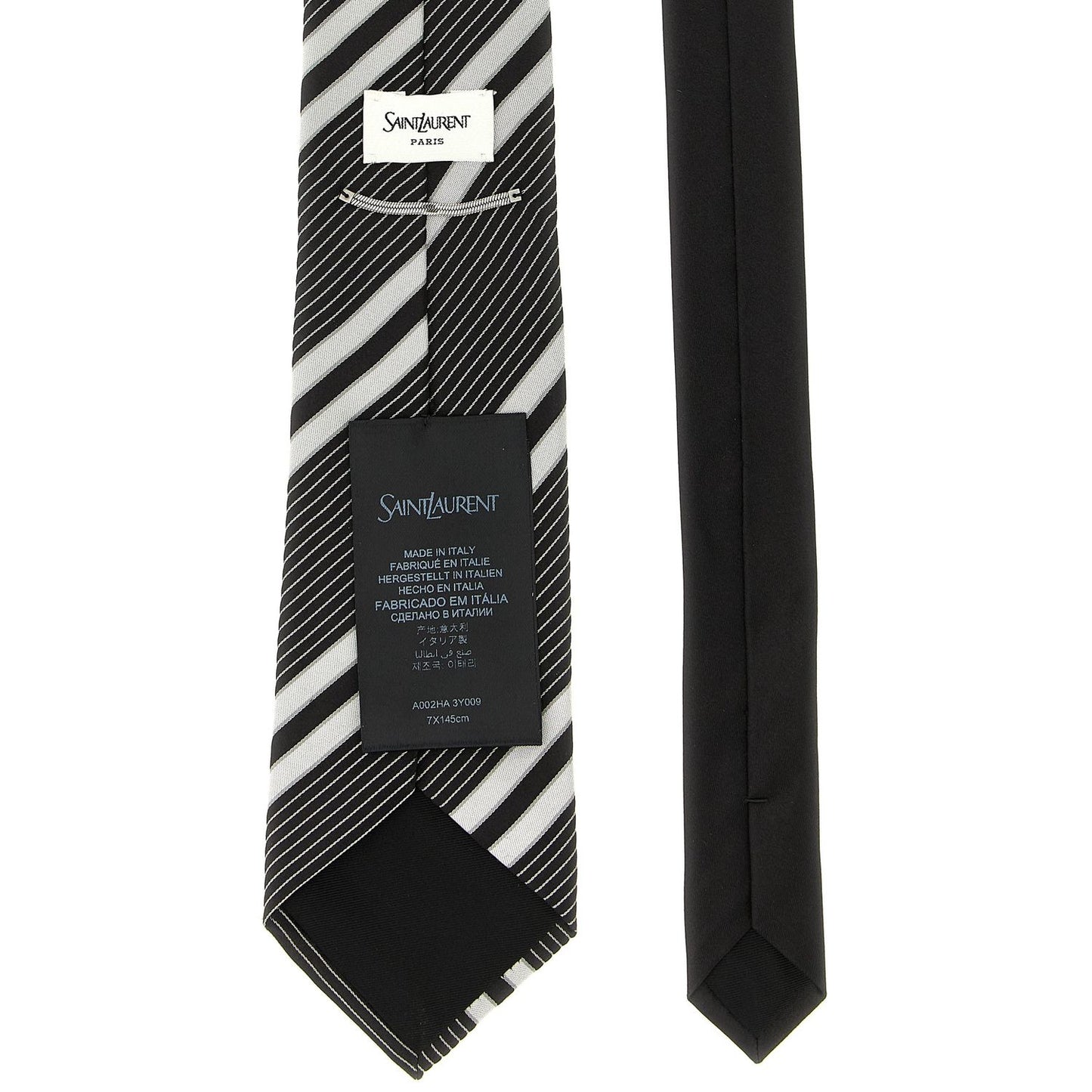 Saint Laurent Bicolor Silk Tie