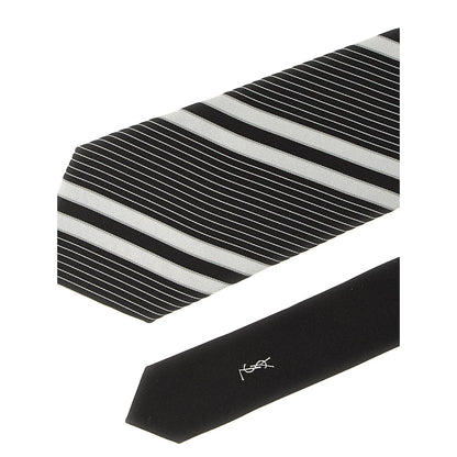 Saint Laurent Bicolor Silk Tie