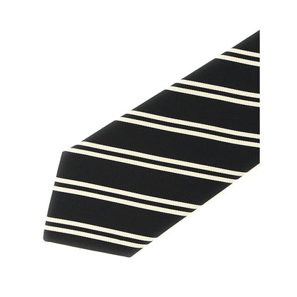 Saint Laurent Black Silk Tie