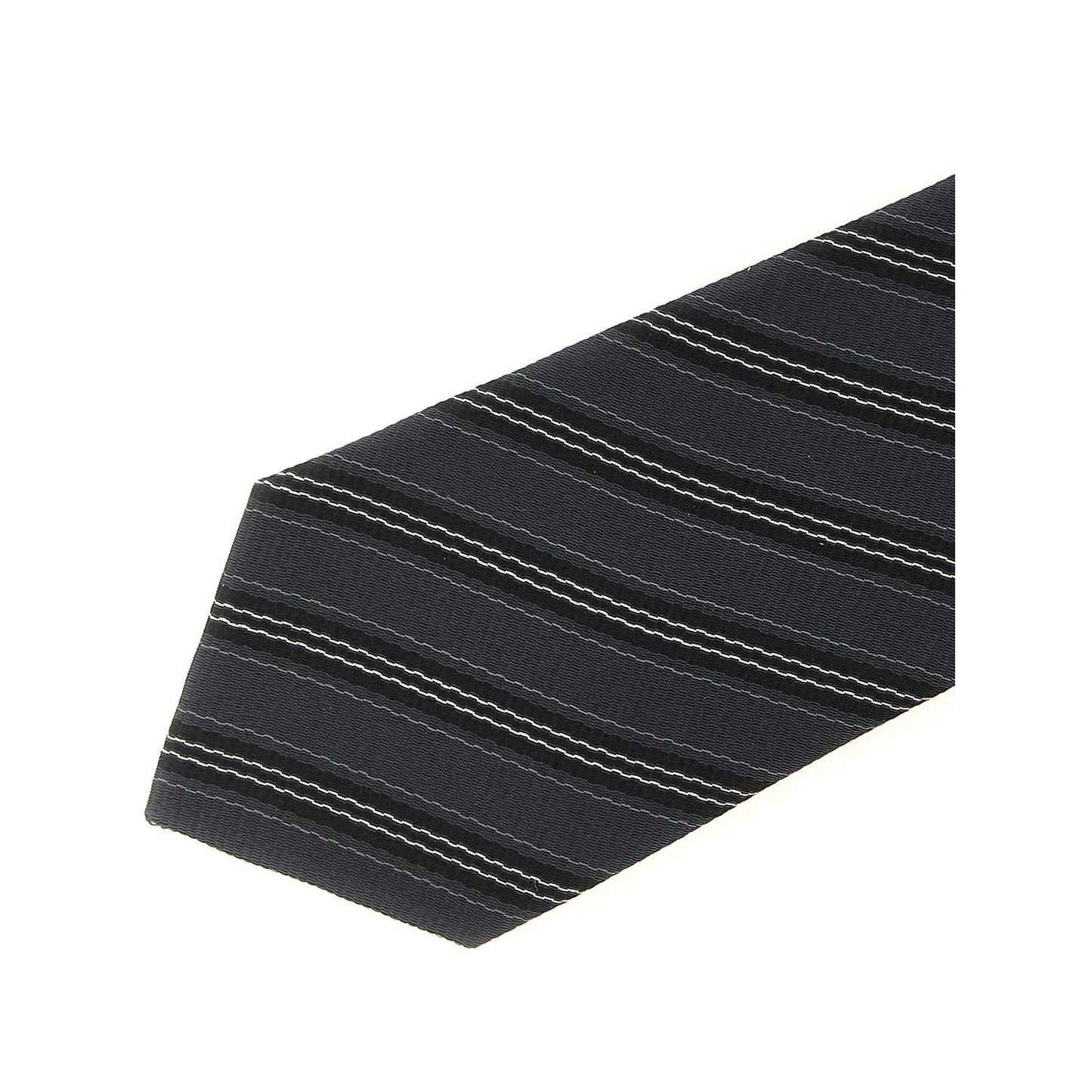 Saint Laurent Gray Silk Tie