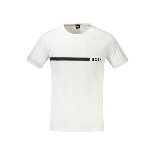 Hugo Boss White Cotton Men's T-Shirt
