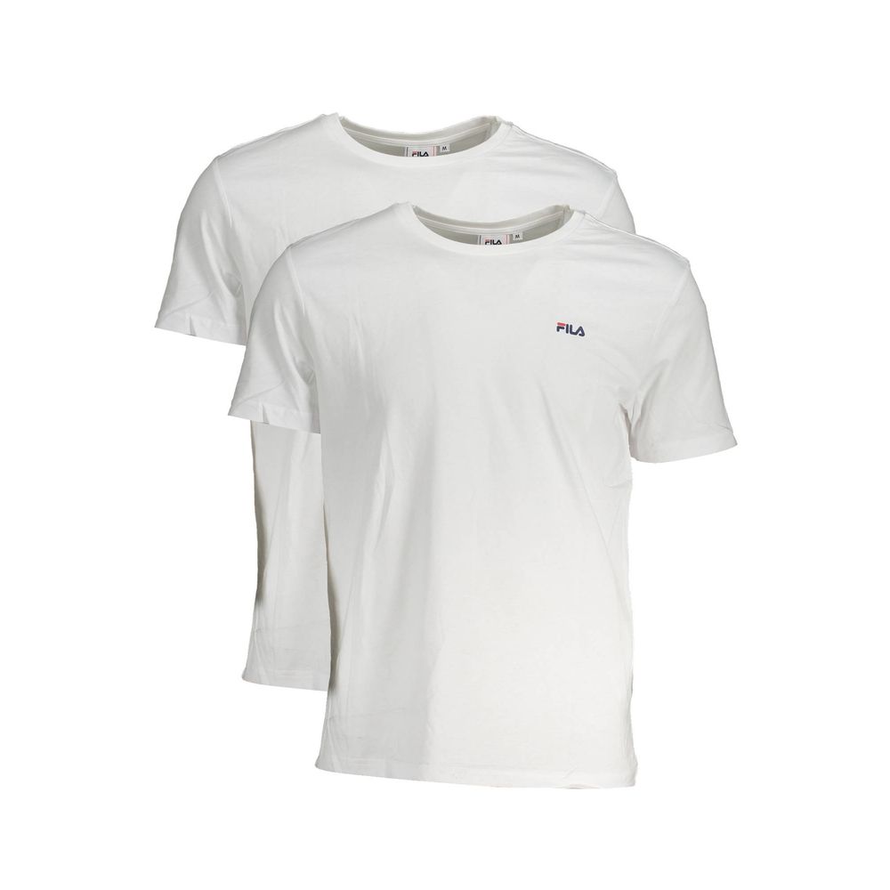 Fila White Cotton Men's T-Shirt