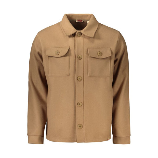 Rifle Brown Cotton Men's Shirt