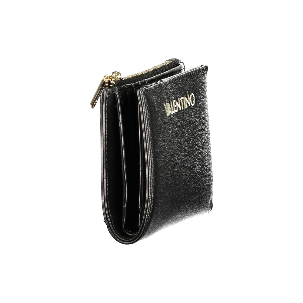 Mario Valentino Black Polyurethane Womens Wallet