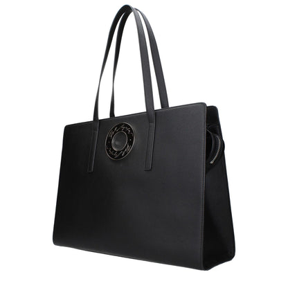 Karl Lagerfeld Black Leather Shoulder Bag