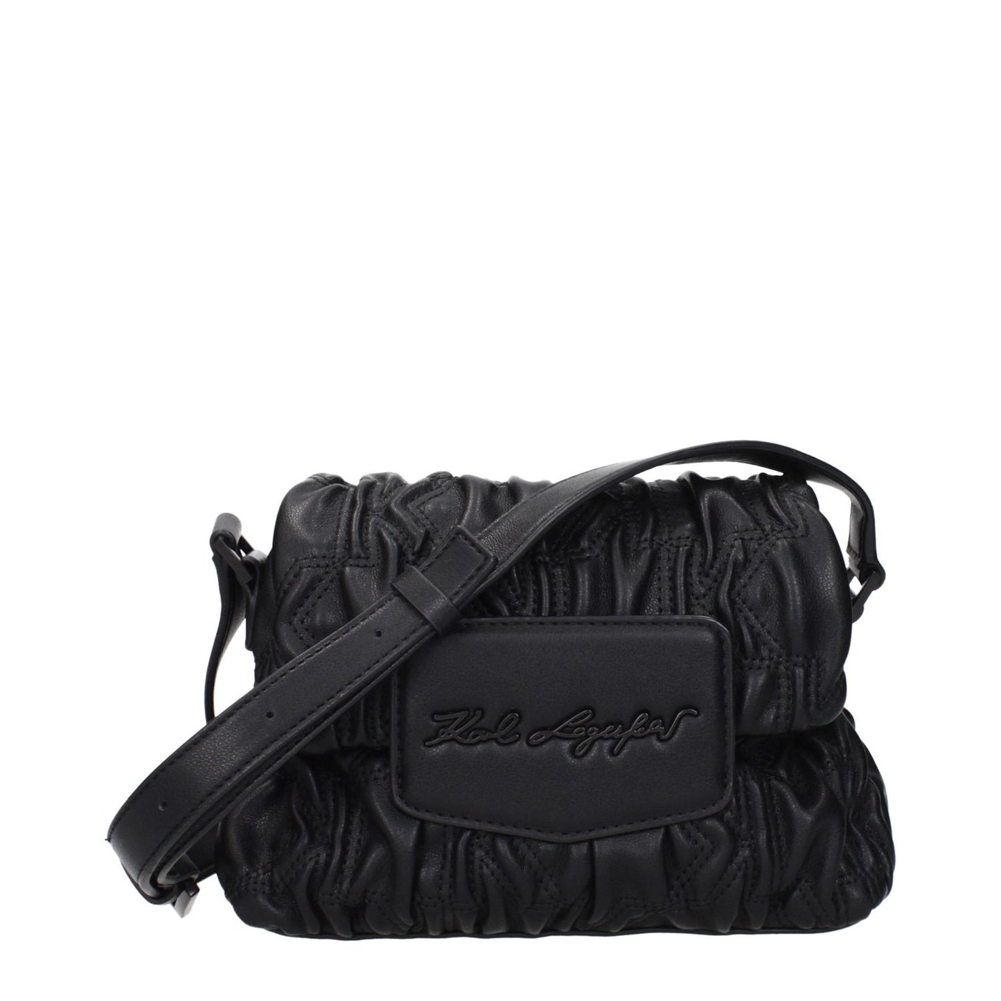Karl Lagerfeld Black Polyester Crossbody Bag
