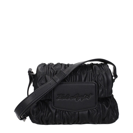 Karl Lagerfeld Black Polyester Crossbody Bag