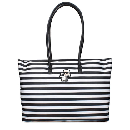 Karl Lagerfeld Black Fabric Shoulder Bag