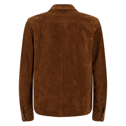 Tom Ford Brown Lamb Leather Leather Jacket