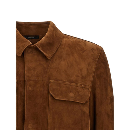 Tom Ford Brown Lamb Leather Leather Jacket