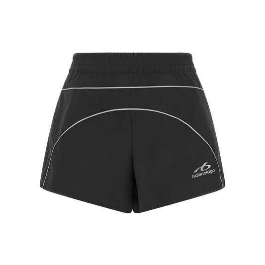 Balenciaga Black Polyester Bermuda Shorts