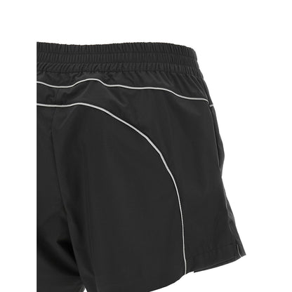 Balenciaga Black Polyester Bermuda Shorts