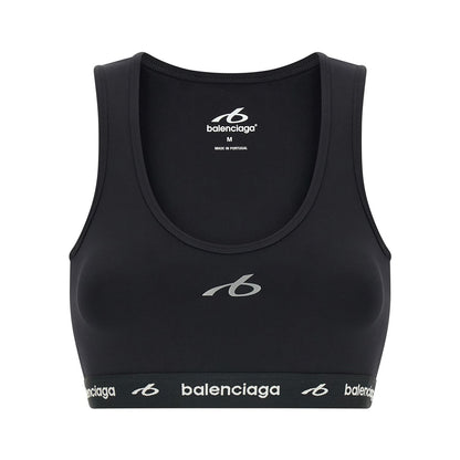 Balenciaga Black Polyamide Sport Bra