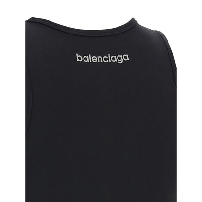 Balenciaga Black Polyamide Sport Bra