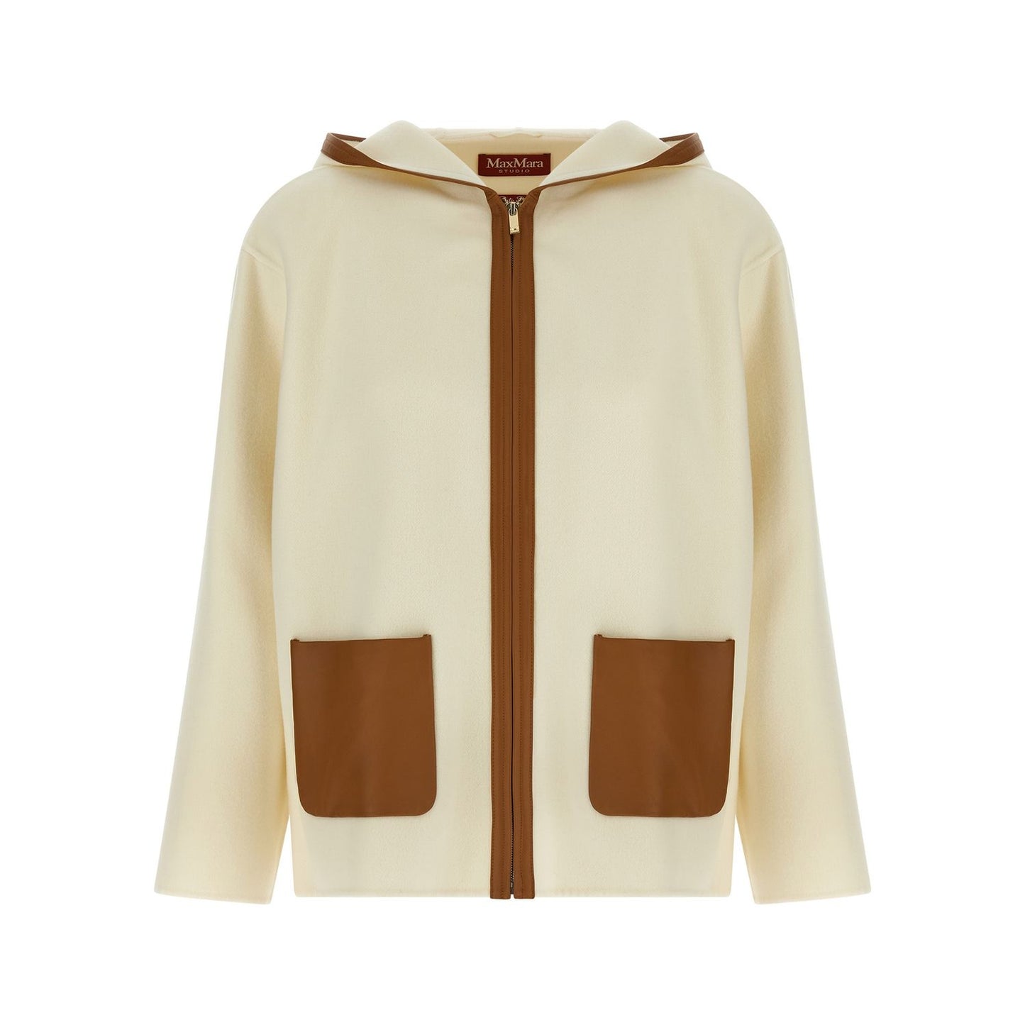 Max Mara White Virgin Wool Coat