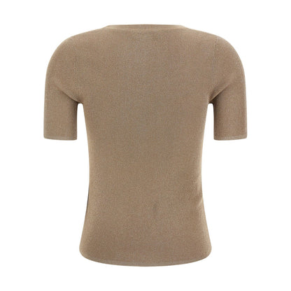 Max Mara Beige Polyamide T-Shirt