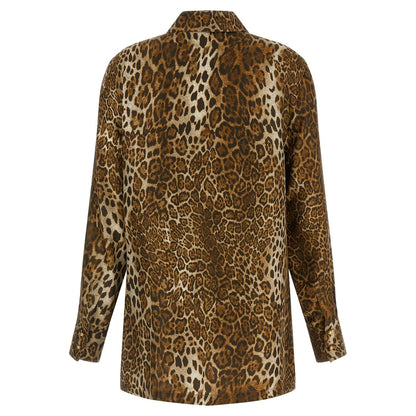 Max Mara Brown Silk Blouse