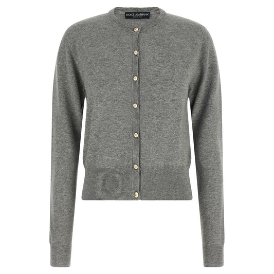 Dolce & Gabbana Gray Cashmere Cardigan