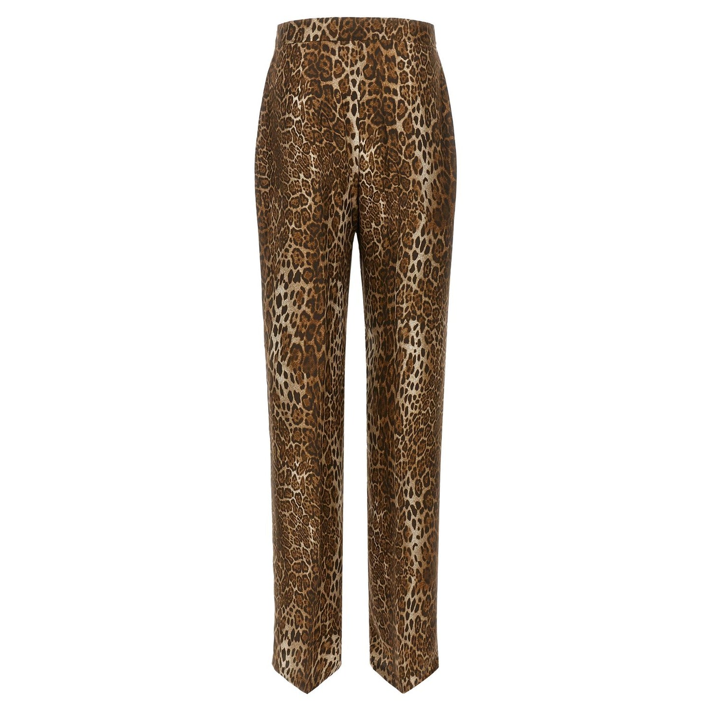 Max Mara Brown Silk Casual Pants
