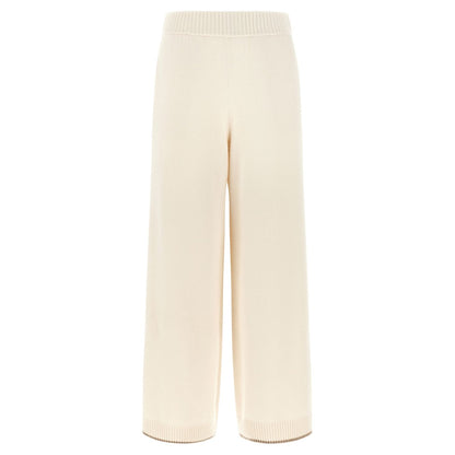 Brunello Cucinelli White Cashmere Athletic Pants