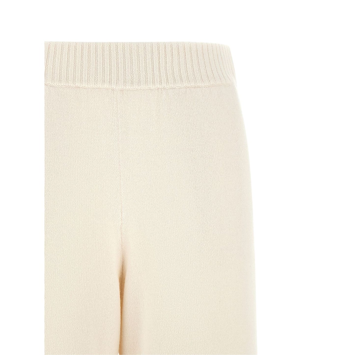 Brunello Cucinelli White Cashmere Athletic Pants