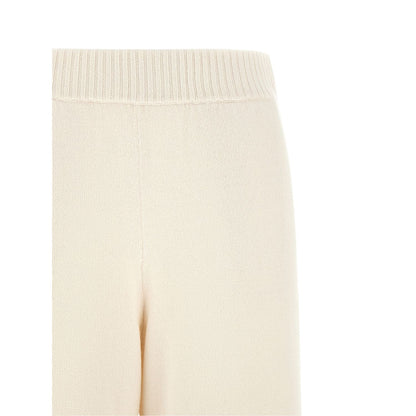 Brunello Cucinelli White Cashmere Athletic Pants