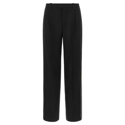 Brunello Cucinelli Black Virgin Wool Casual Pants