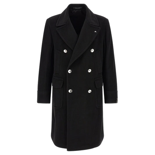 Tagliatore Black Cashmere Coat