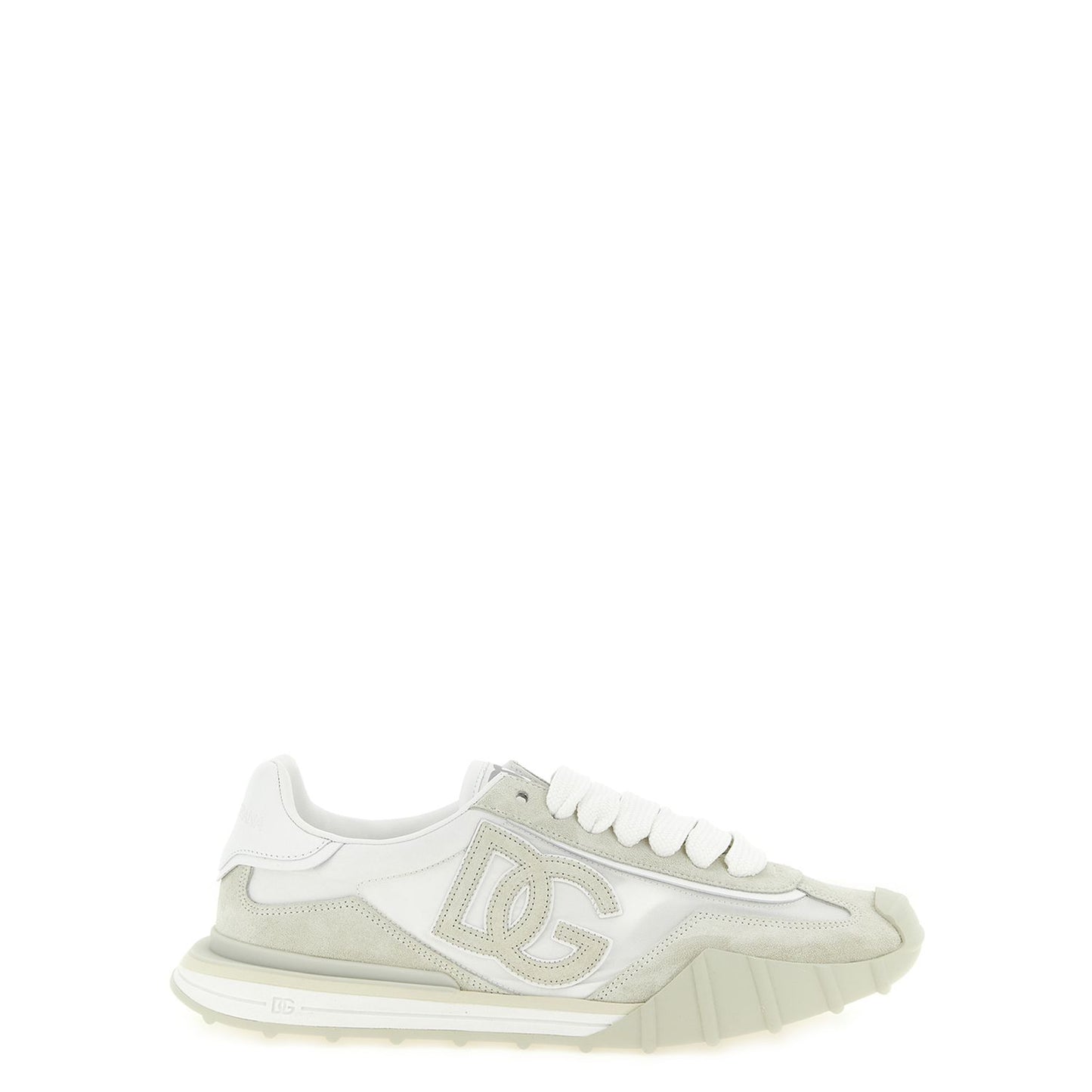 Dolce & Gabbana Beige Polyamide Athletic Sneakers
