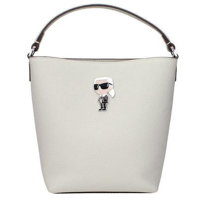 Karl Lagerfeld Gray Leather Handbag