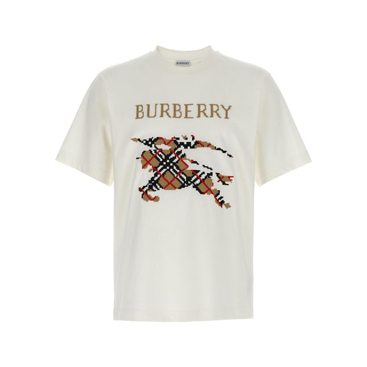 Burberry White Cotton T-Shirt