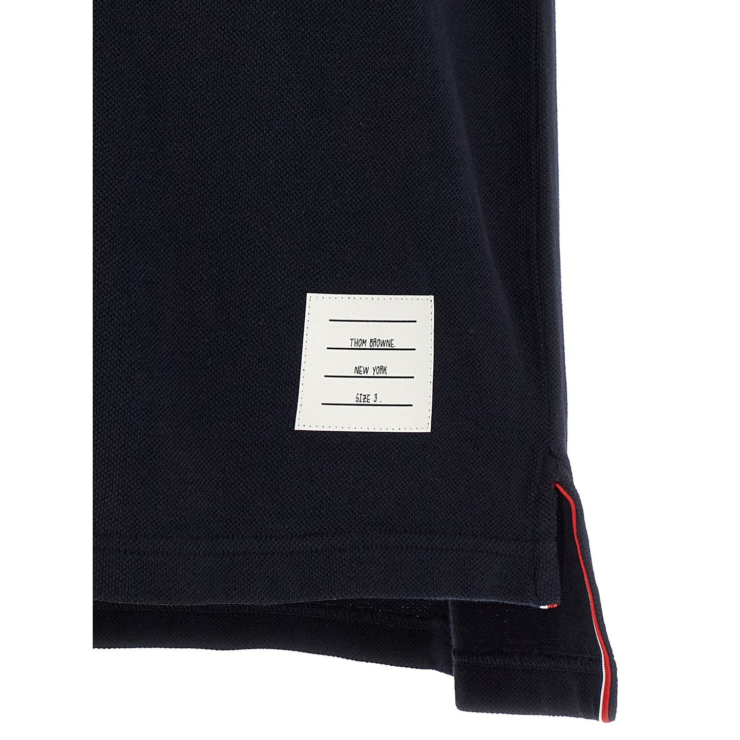 Thom Browne Blue Cotton Polo Shirt
