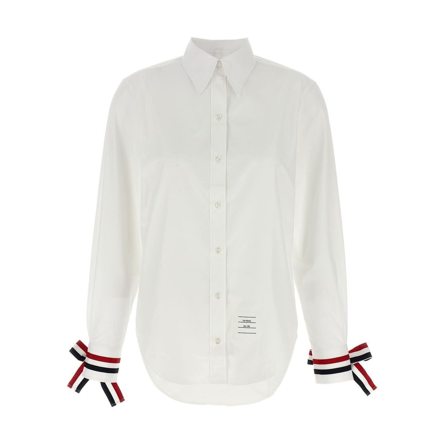 Thom Browne White Cotton Blouse