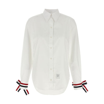 Thom Browne White Cotton Blouse