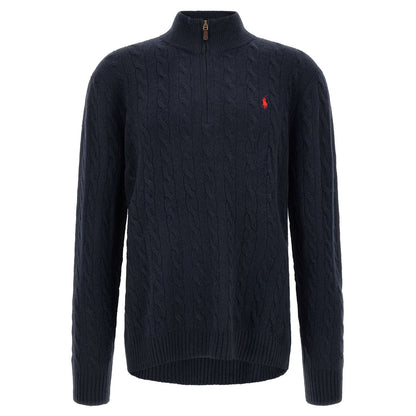 Polo Ralph Lauren Blue Wool Cardigan