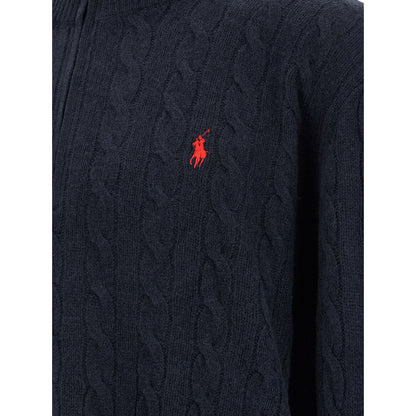 Polo Ralph Lauren Blue Wool Cardigan