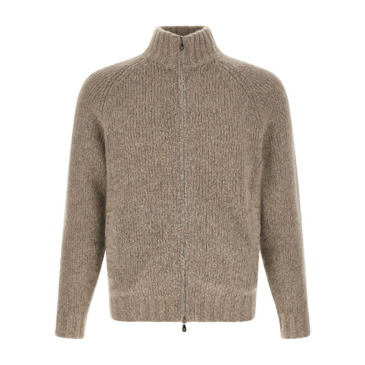 Brunello Cucinelli Beige Cashmere Cardigan
